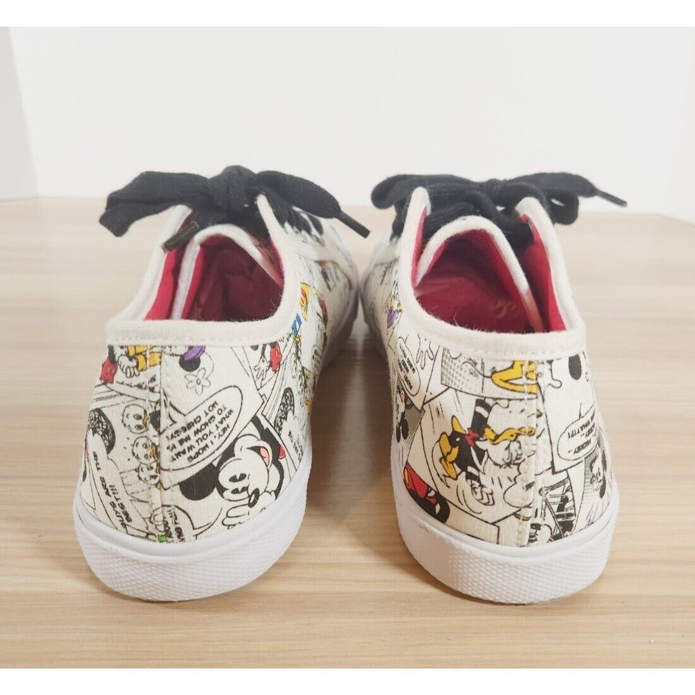 Disney Mickey Mouse Comic Themes Low Top Lace Up Sneakers Shoes size 8 RN129855 - Picture 8 of 10